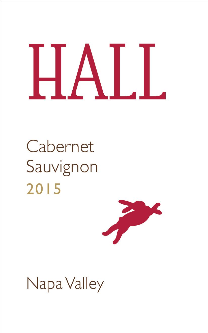 Flat front label of wine