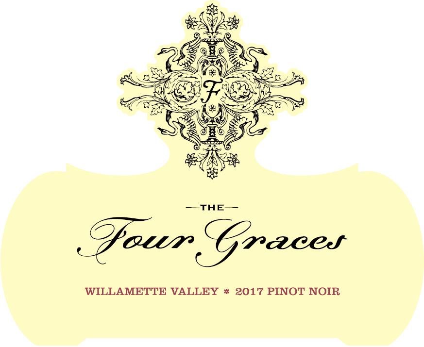 Flat front label of wine
