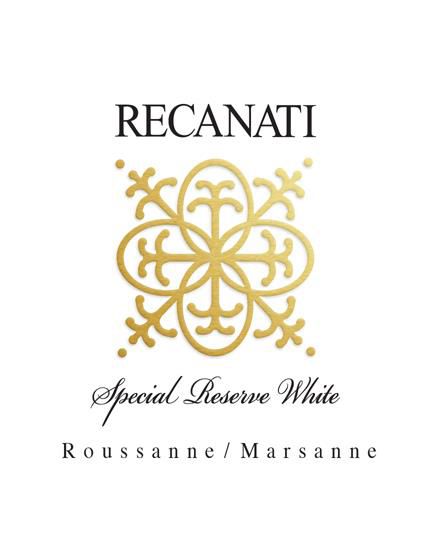 Recanati Special Reserve White (OU Kosher) 2016 Front Label