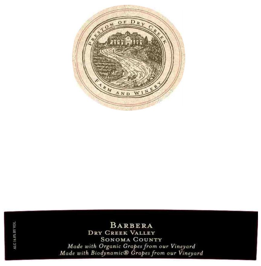 Flat front label of wine