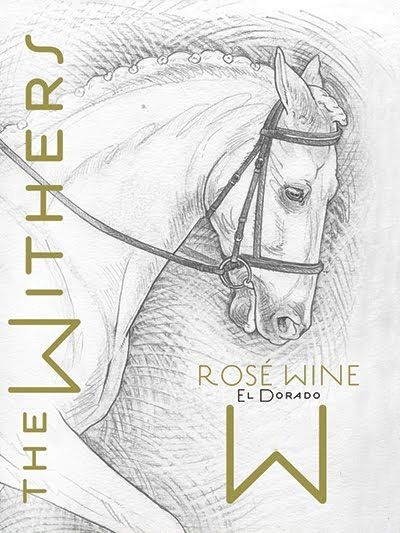 Flat front label of wine