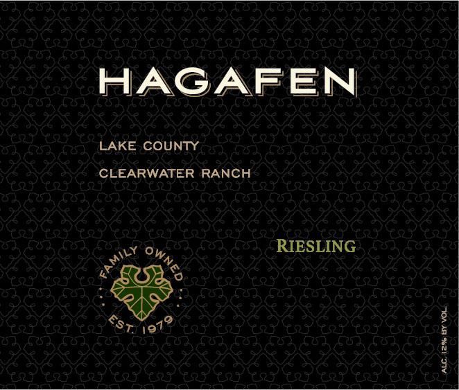Hagafen Lake County White Riesling (OU Kosher) 2016 Front Label