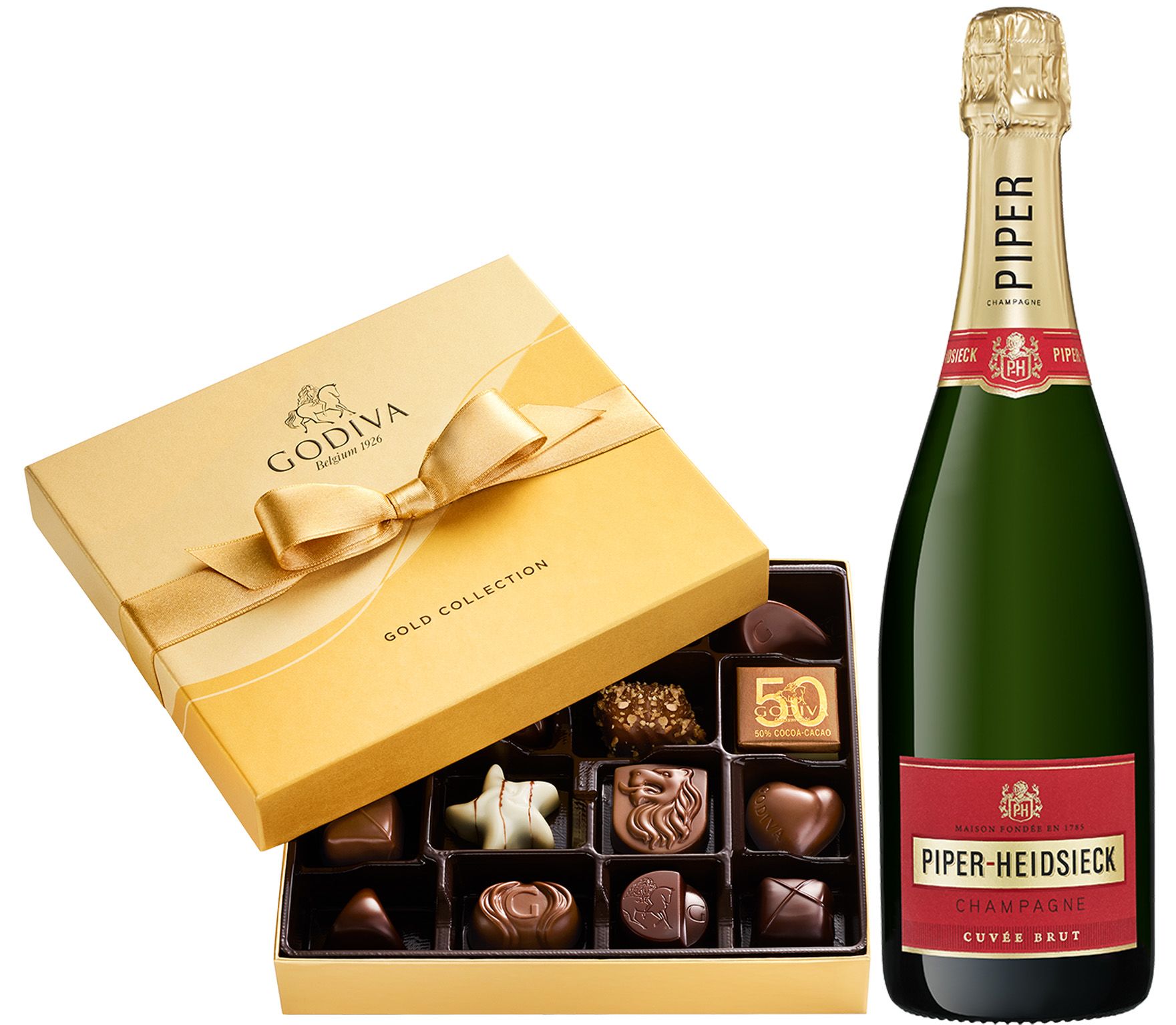 wine.com Champagne & Godiva Gift Set  Gift Product Image