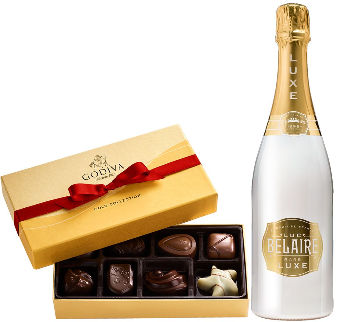 wine.com Bubbles & Godiva Gift Set Gift Product Image
