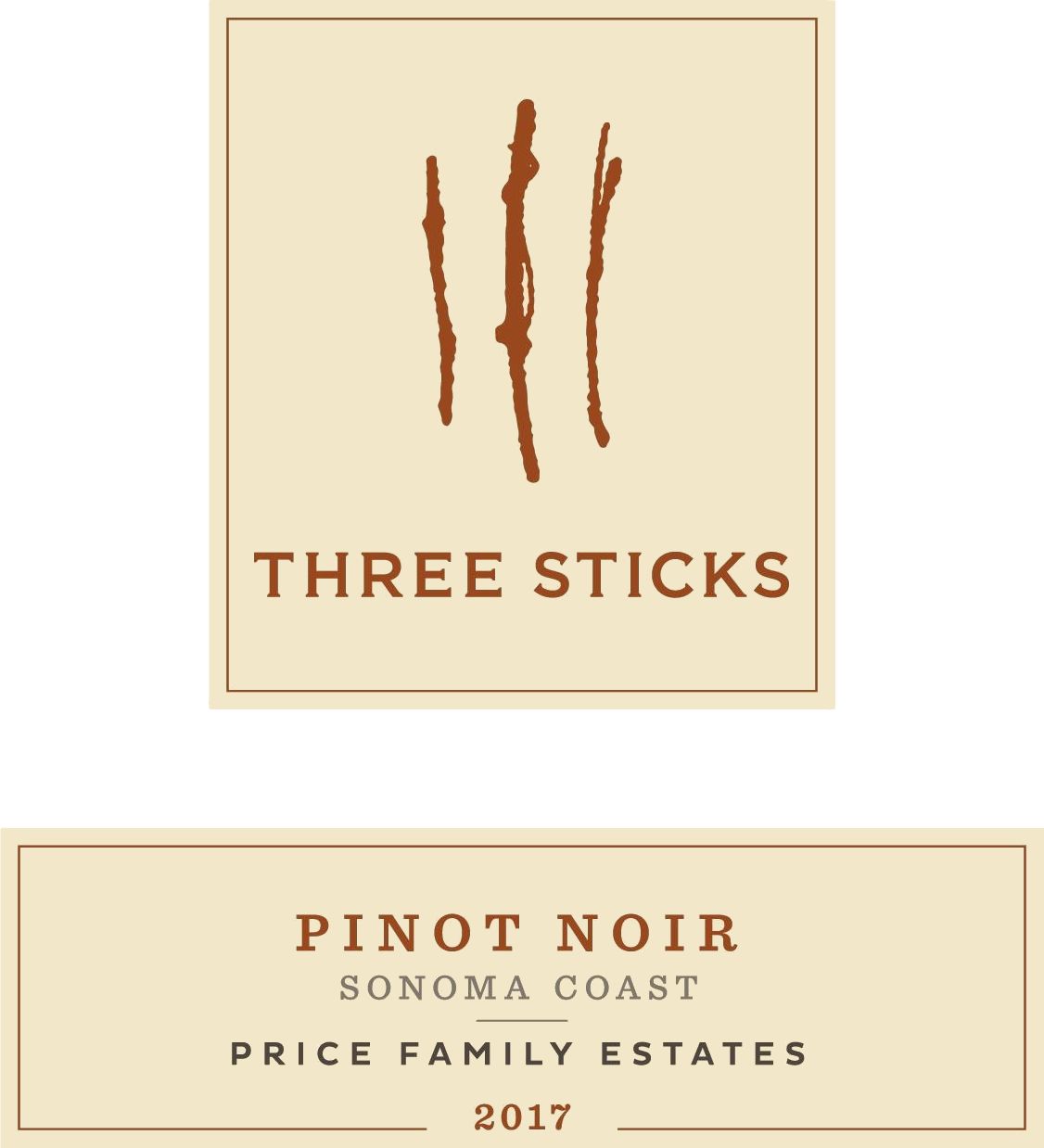 Flat front label of wine