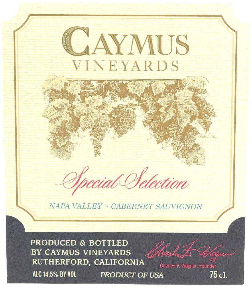 Flat front label of wine