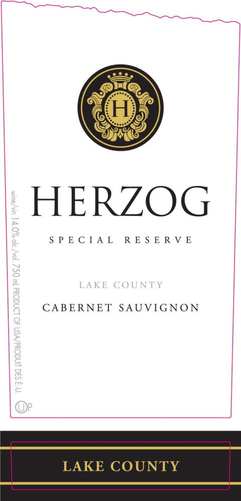 Baron Herzog Lake County Special Reserve Cabernet Sauvignon (OU Kosher) 2016 Front Label