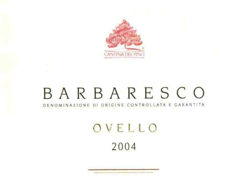 Flat front label of wine