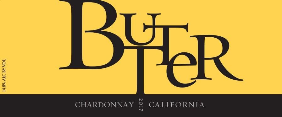 Flat front label of wine