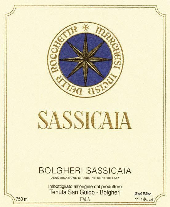 Tenuta San Guido Sassicaia 2017  Front Label