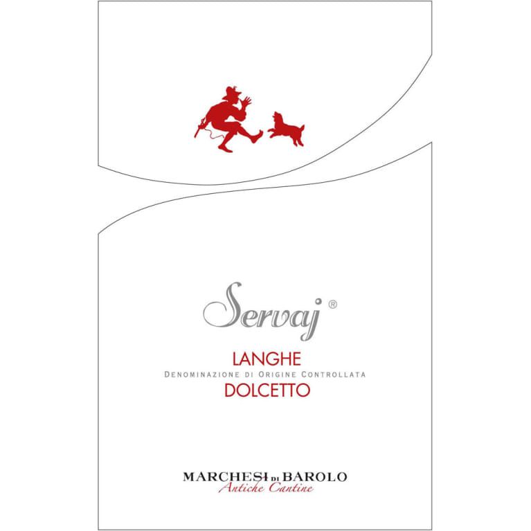 Flat front label of wine