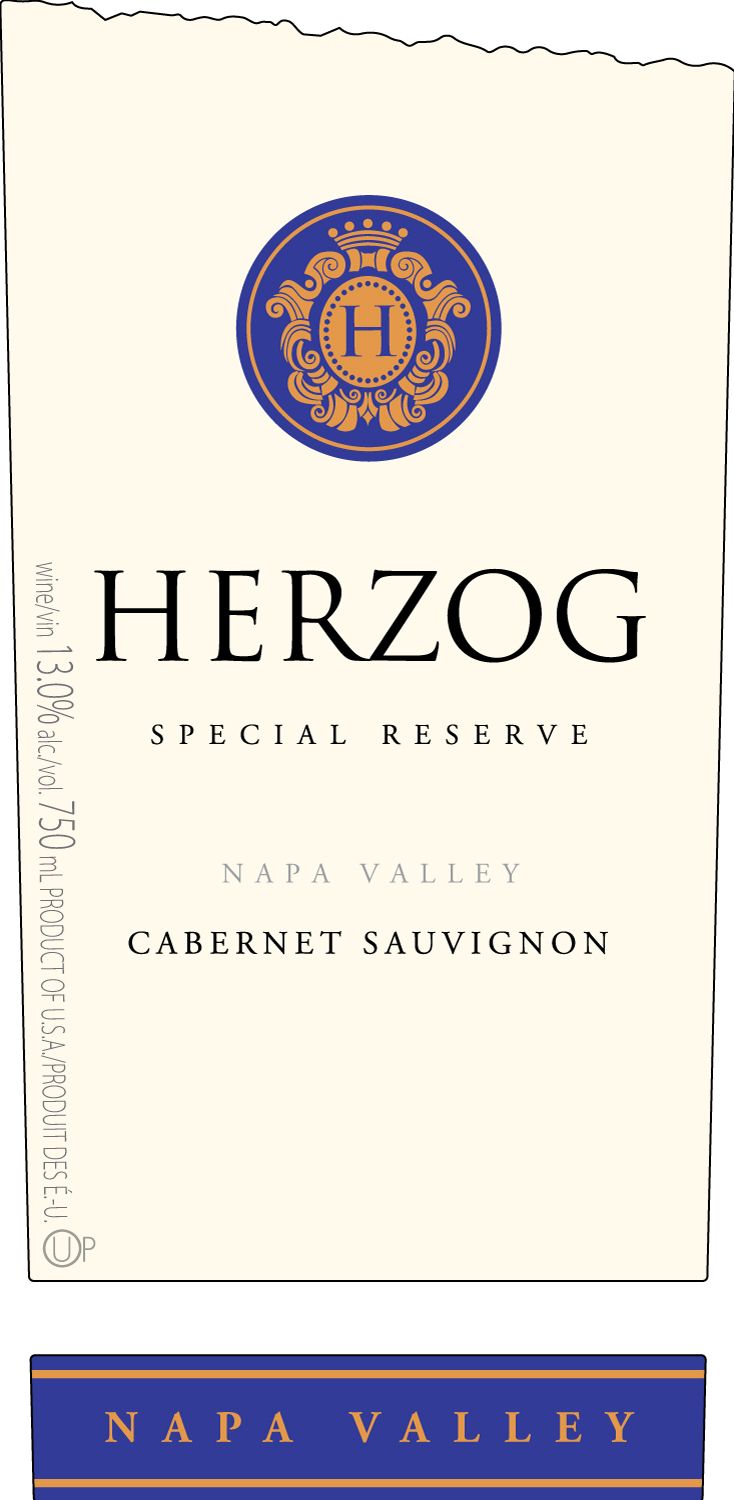 Baron Herzog Napa Valley Special Reserve Cabernet Sauvignon (OU Kosher) 2015 Front Label