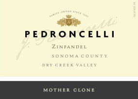 Pedroncelli Mother Clone Zinfandel 2020
