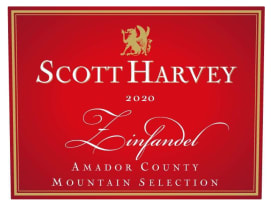 Scott Harvey Mountain Selection Zinfandel 2020