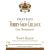 Flat front label of wine