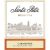 Flat front label of wine