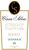 Flat front label of wine
