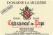 Flat front label of wine