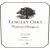 Flat front label of wine