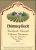 Flat front label of wine