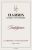 Flat front label of wine