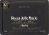Flat front label of wine