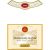 Flat front label of wine