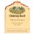 Flat front label of wine
