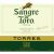 Flat front label of wine