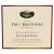 Flat front label of wine