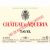 Flat front label of wine