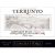 Flat front label of wine
