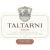 Flat front label of wine
