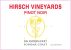Flat front label of wine