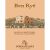 Flat front label of wine