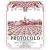 Flat front label of wine