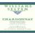 Flat front label of wine