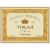 Flat front label of wine