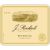 Flat front label of wine