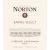 Flat front label of wine