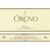 Flat front label of wine
