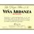 Flat front label of wine