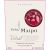 Flat front label of wine