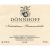 Flat front label of wine