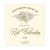 Flat front label of wine