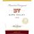 Flat front label of wine