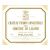 Flat front label of wine