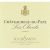 Flat front label of wine