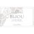 Flat front label of wine
