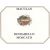 Flat front label of wine
